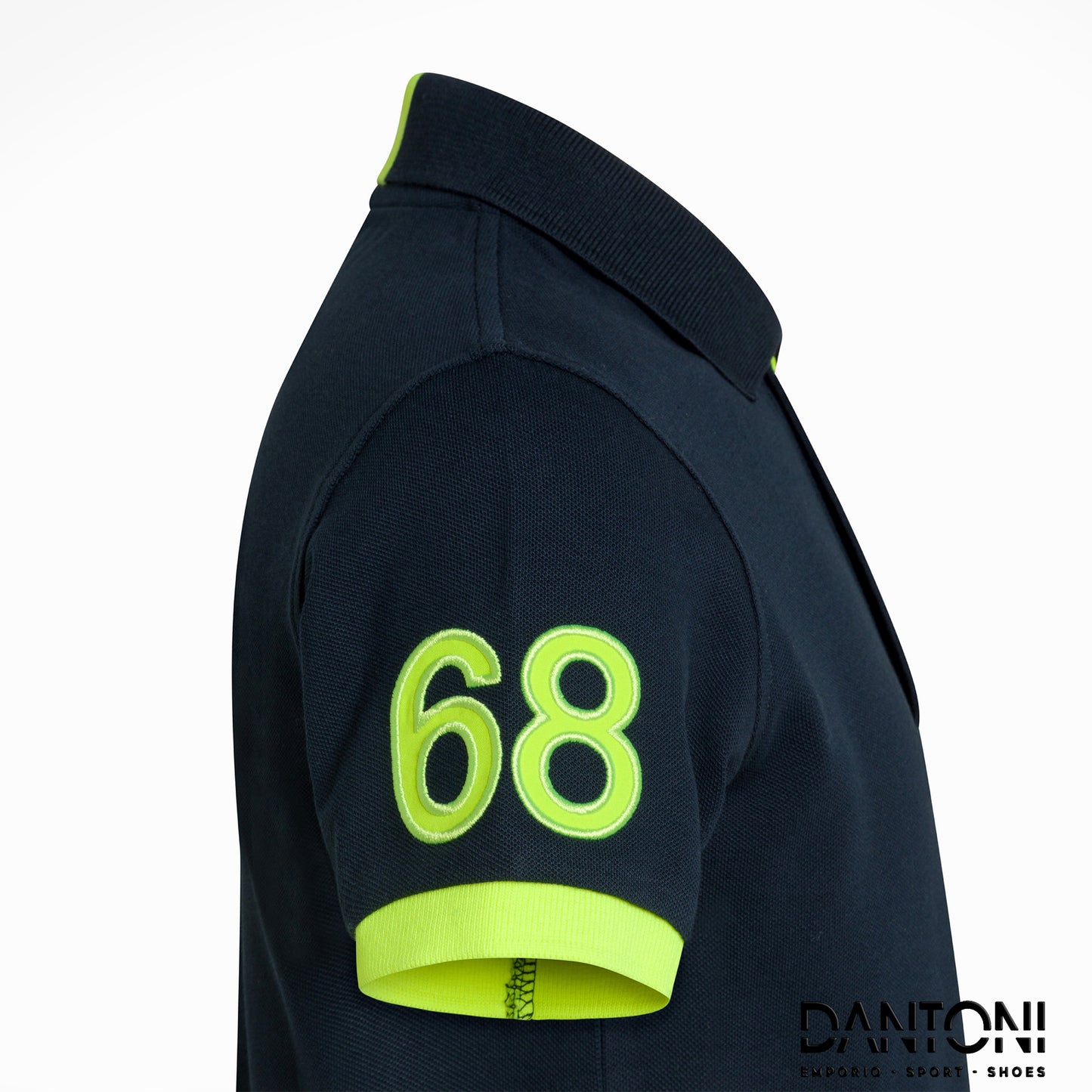 BOY'S POLO LOGO FLUO S/S ROYAL Dark Blu - Dantoni Shop