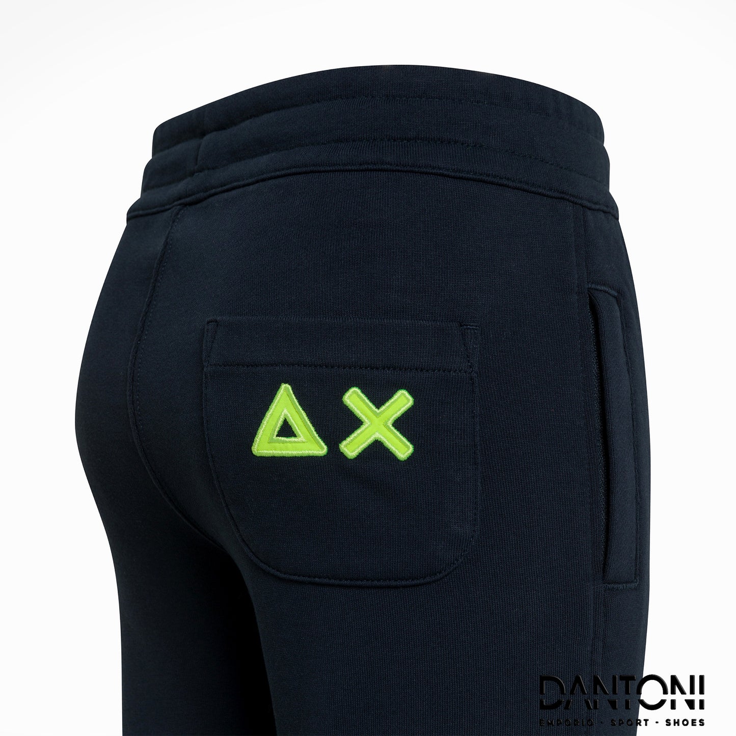 BOY'S PANT LONG FLUO COTT.FL. NAVY BLUE - Dantoni Shop