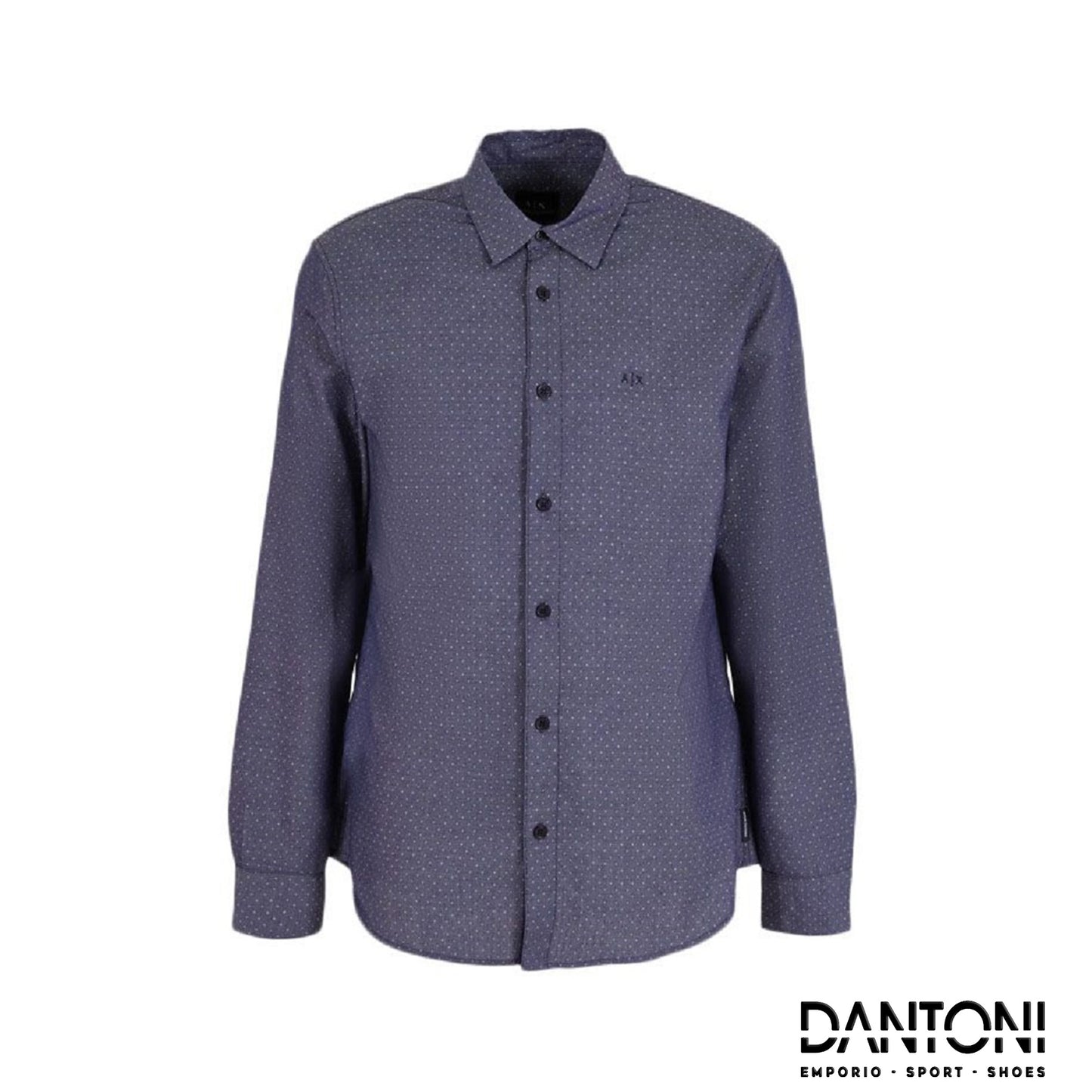 Camicie Cot Pois - Blu - Dantoni Shop