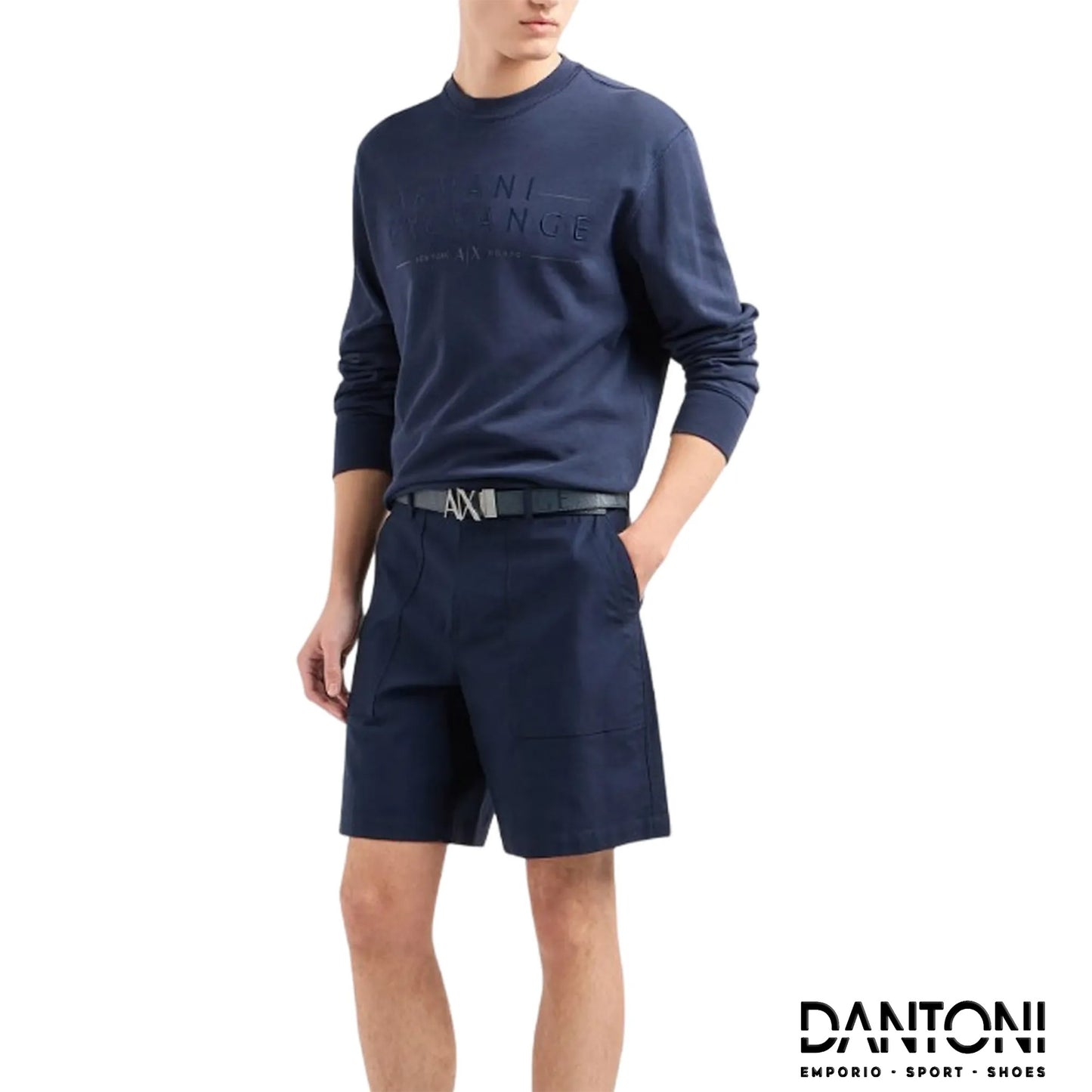 Felpa Armani Navy - Dantoni Shop