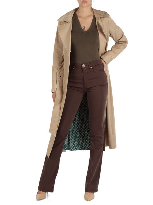 MARCIANO GUESS Trench lungo in misto cotone