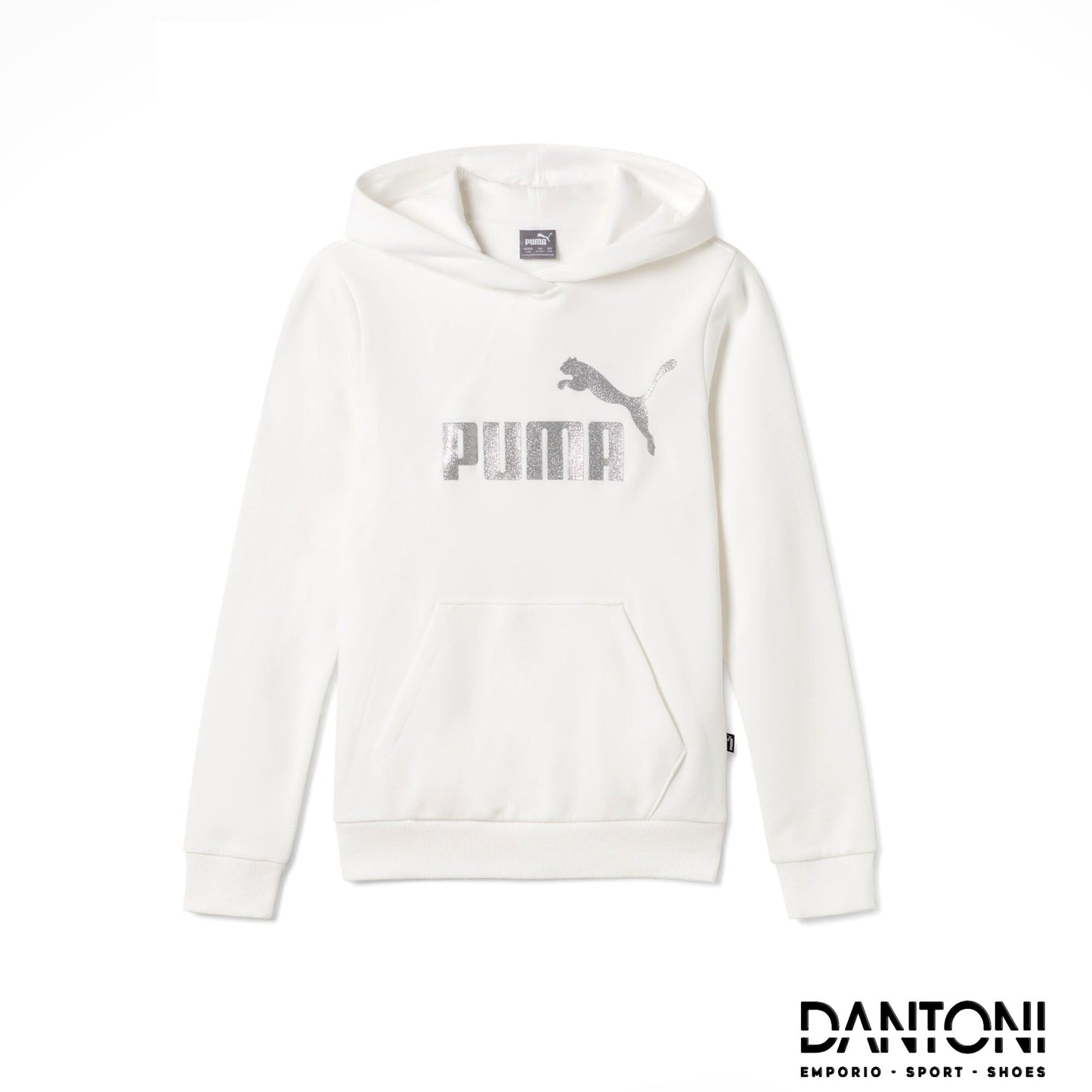 FELPA FITNESS PUMA DA BAMBINA - BIANCO - Dantoni Shop