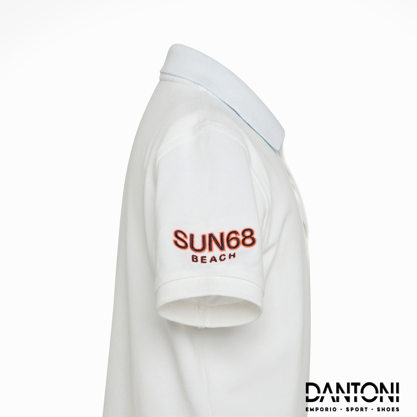 BOY'S POLO SUN68 LOGO BEACH S/S BIANCO - Dantoni Shop