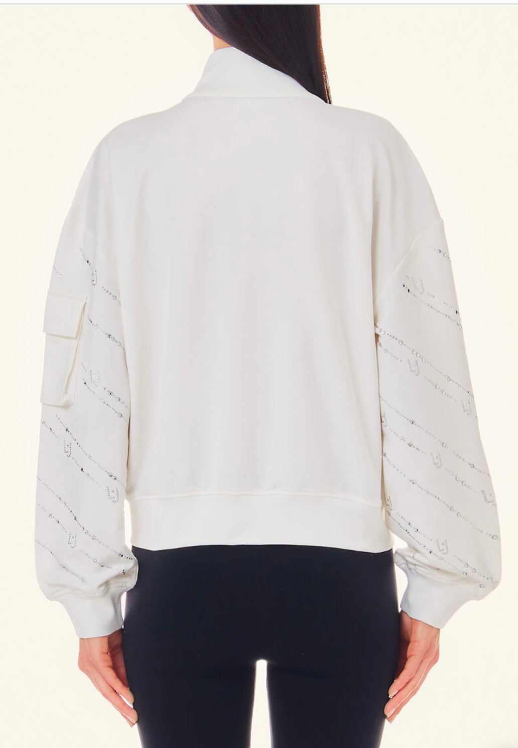 LIU JO felpa con strass donna