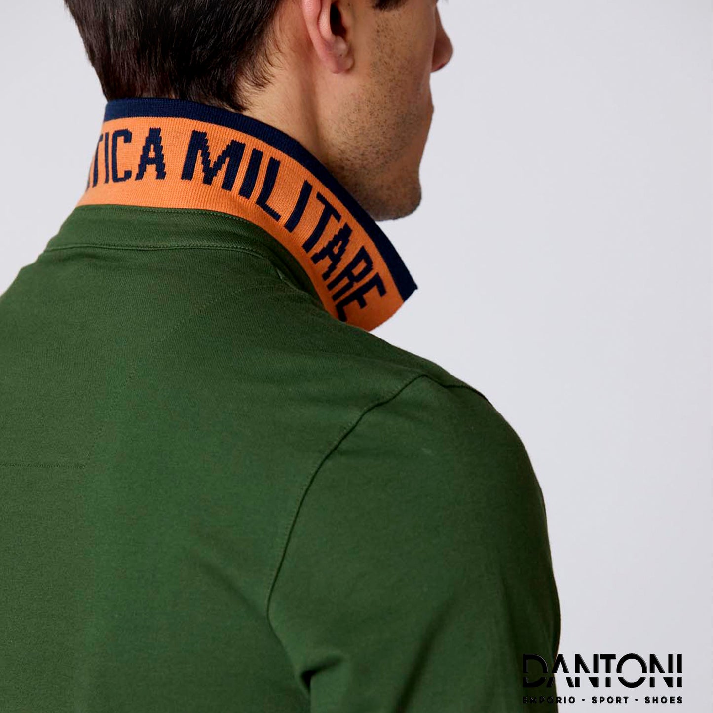 Polo in piqué con sottocollo jacquard - Dantoni Shop