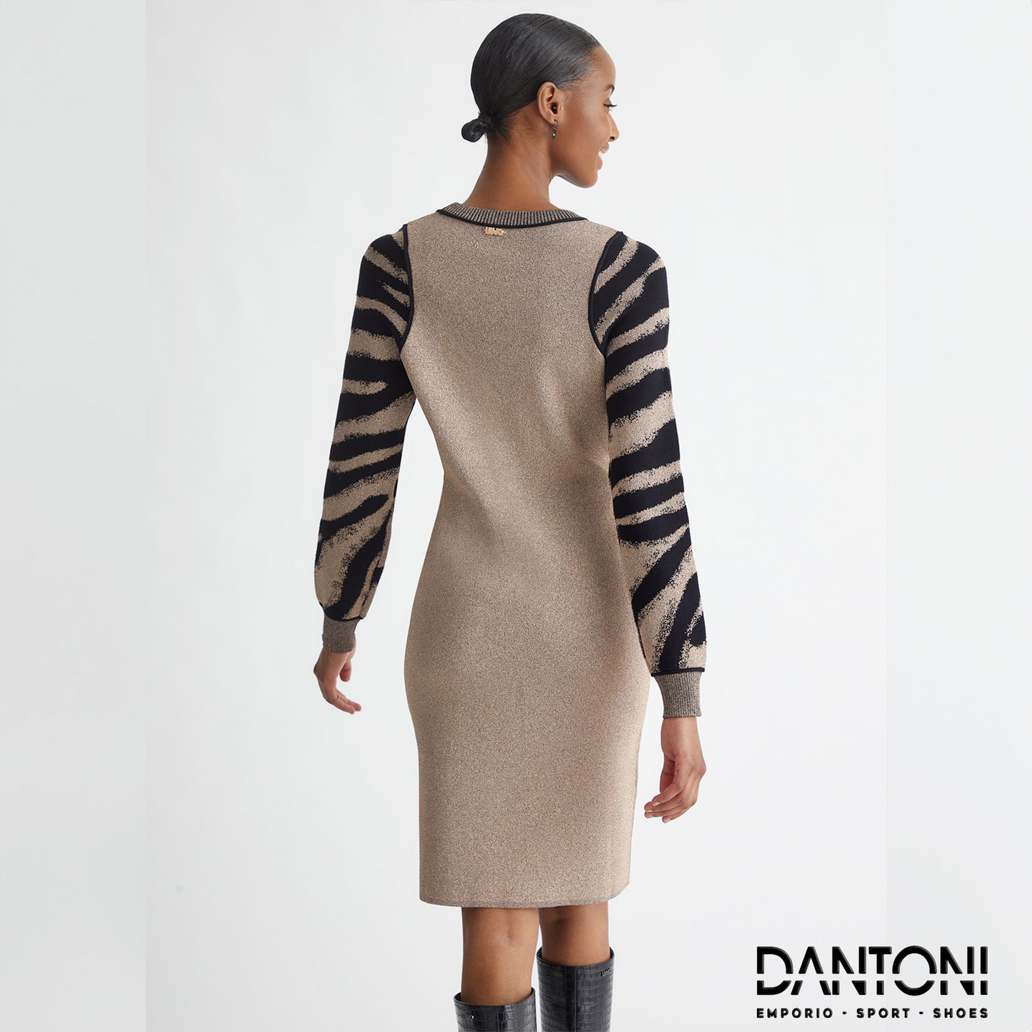 Abito animalier in maglia - Dantoni Shop