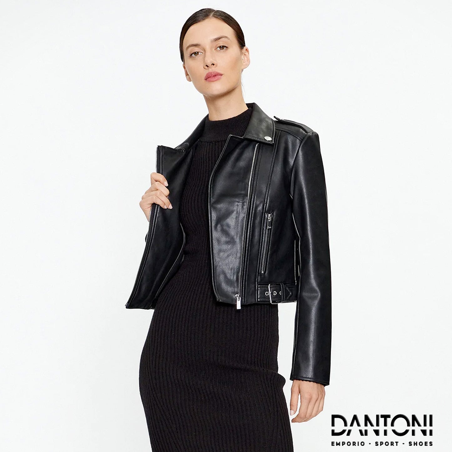 Giacca in similpelle 232-GURGY2 Nero Regular Fit - Dantoni Shop