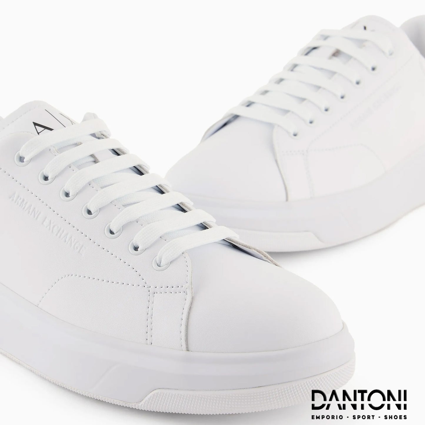 Action leather sneakers Bianco - Dantoni Shop