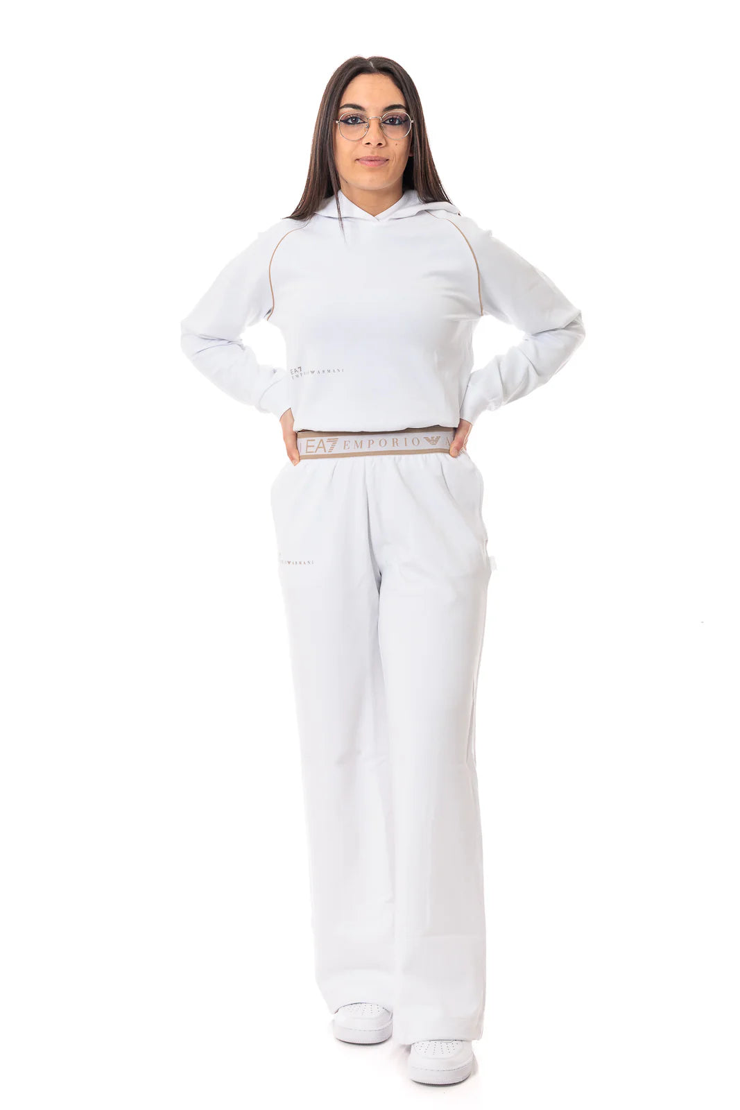 FELPA EA7 BIANCA DI DONNA - Dantoni Shop