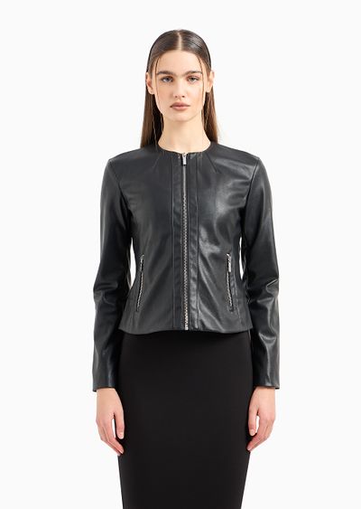 Giacca in ecopelle spalmata