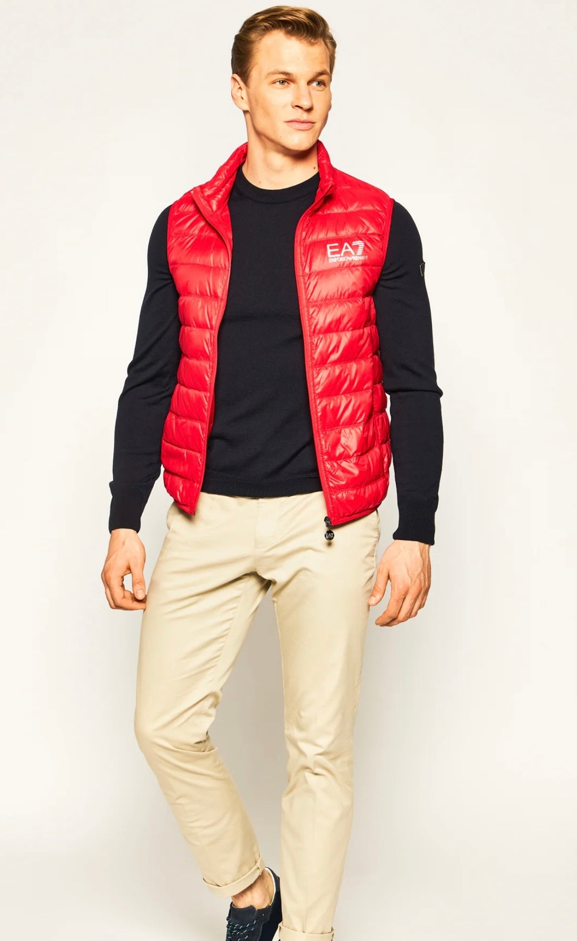 EA7 SMANICATO ROSSO UOMO