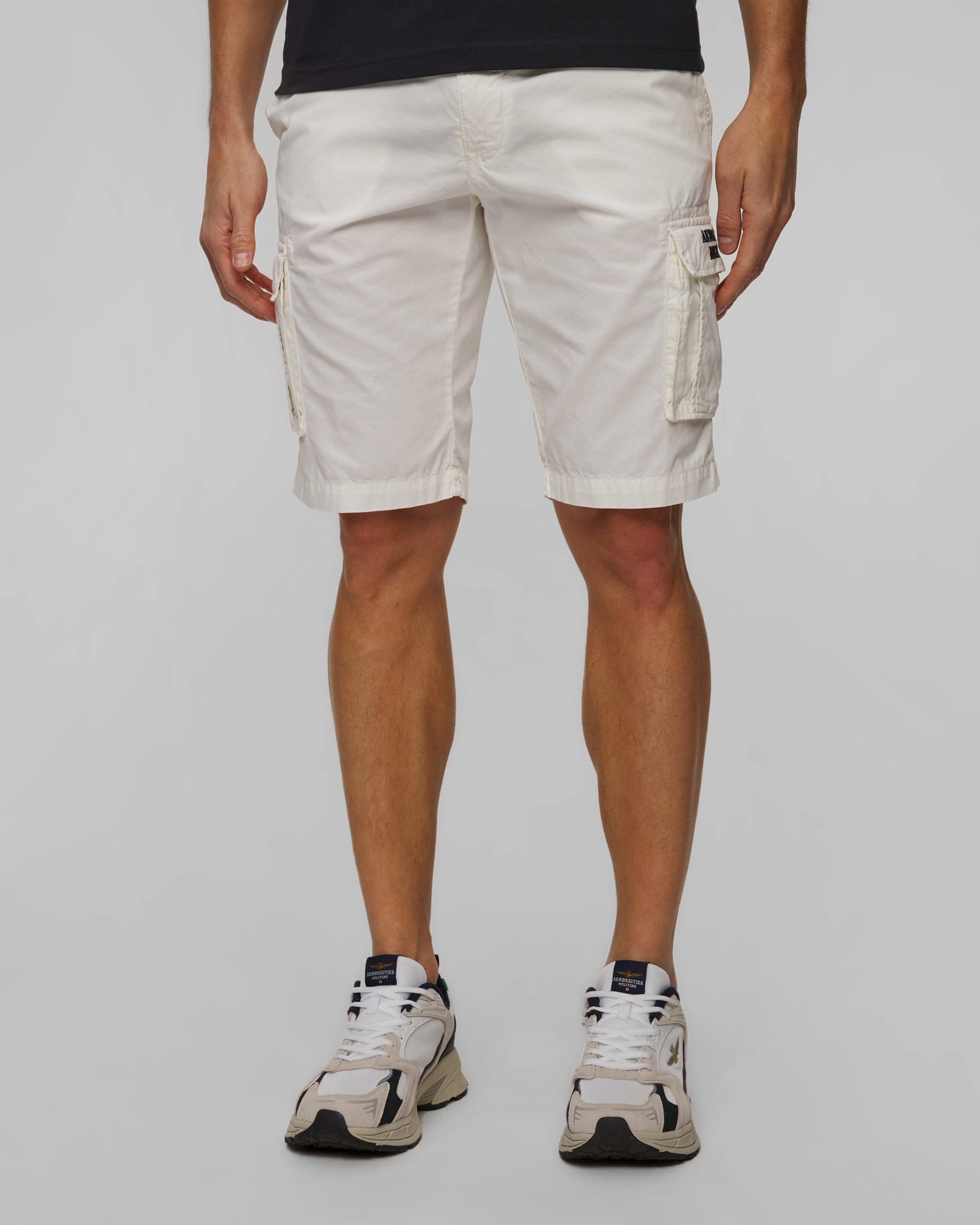 SHORTS CARGO BIANCHI DA UOMO AERONAUTICA MILITARE
