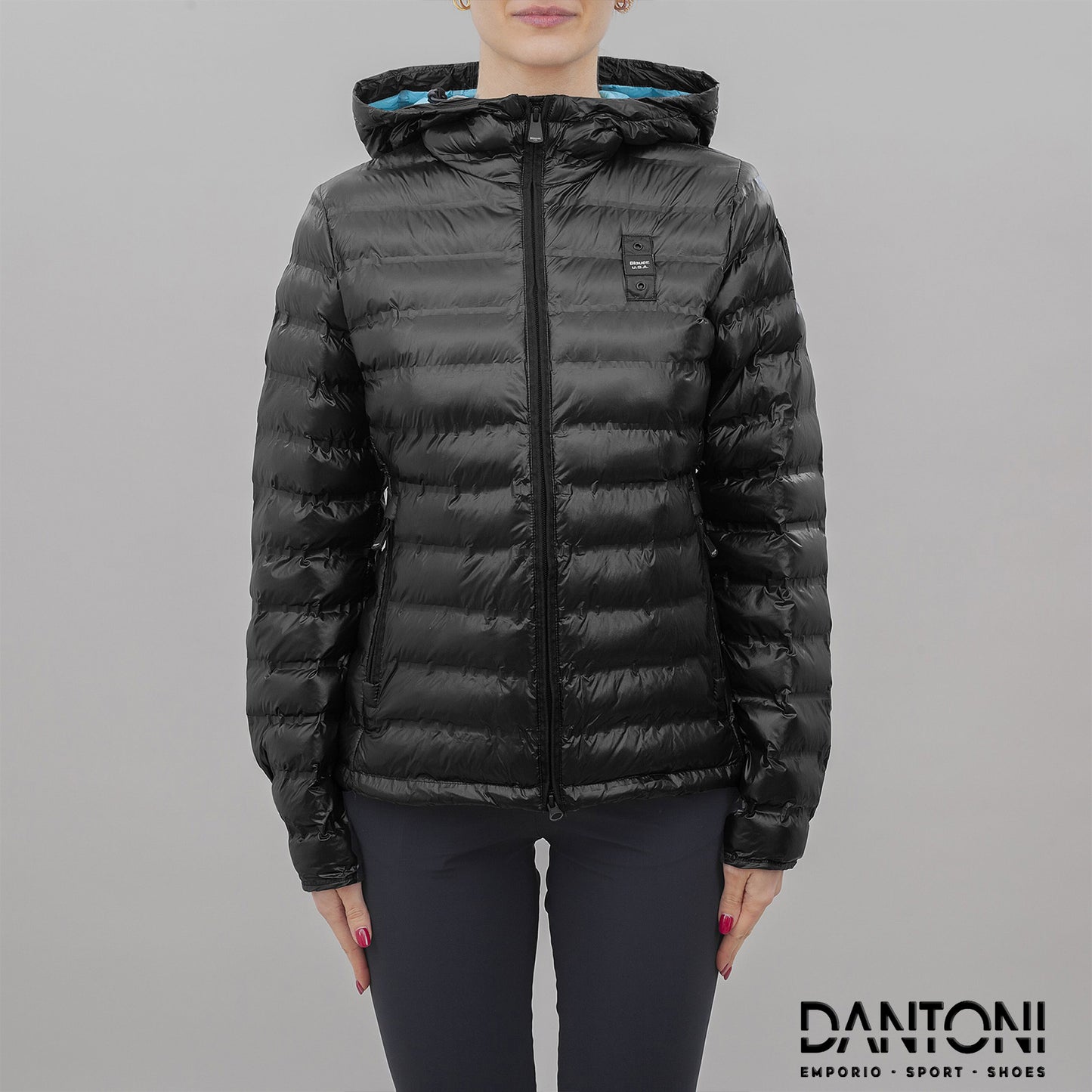 PIUMINO DONNA BLAUER CON CAPPUCCIO MOD NERO - Dantoni Shop