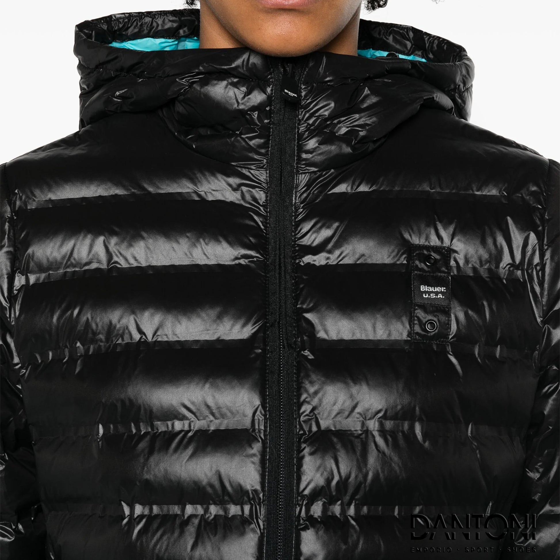 PIUMINO DONNA BLAUER CON CAPPUCCIO MOD NERO - Dantoni Shop