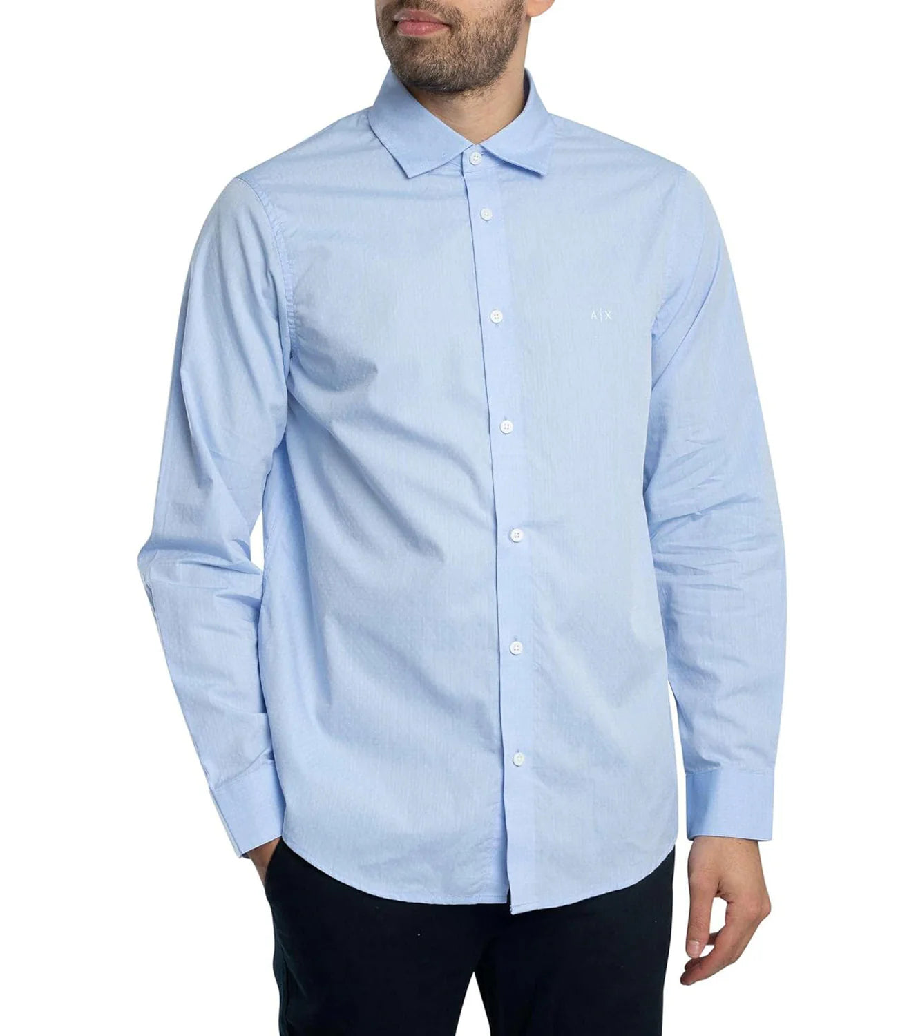 CAMICIA ARMANI EXCHANGE CELESTE