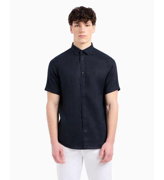 ARMANI EXCHANGE NAVY CASUAL SHIRT