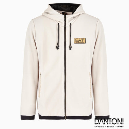 Gold Label stretch technical fabric hooded sweatshirt - Dantoni Shop