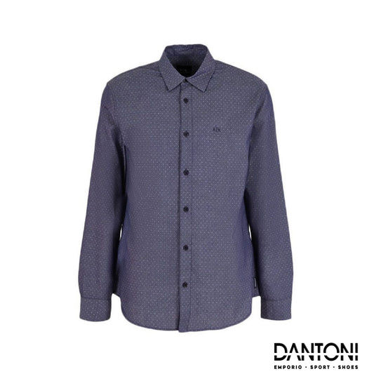 Camicie Cot Pois - Blu - Dantoni Shop