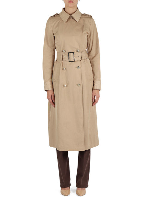 MARCIANO GUESS Trench lungo in misto cotone