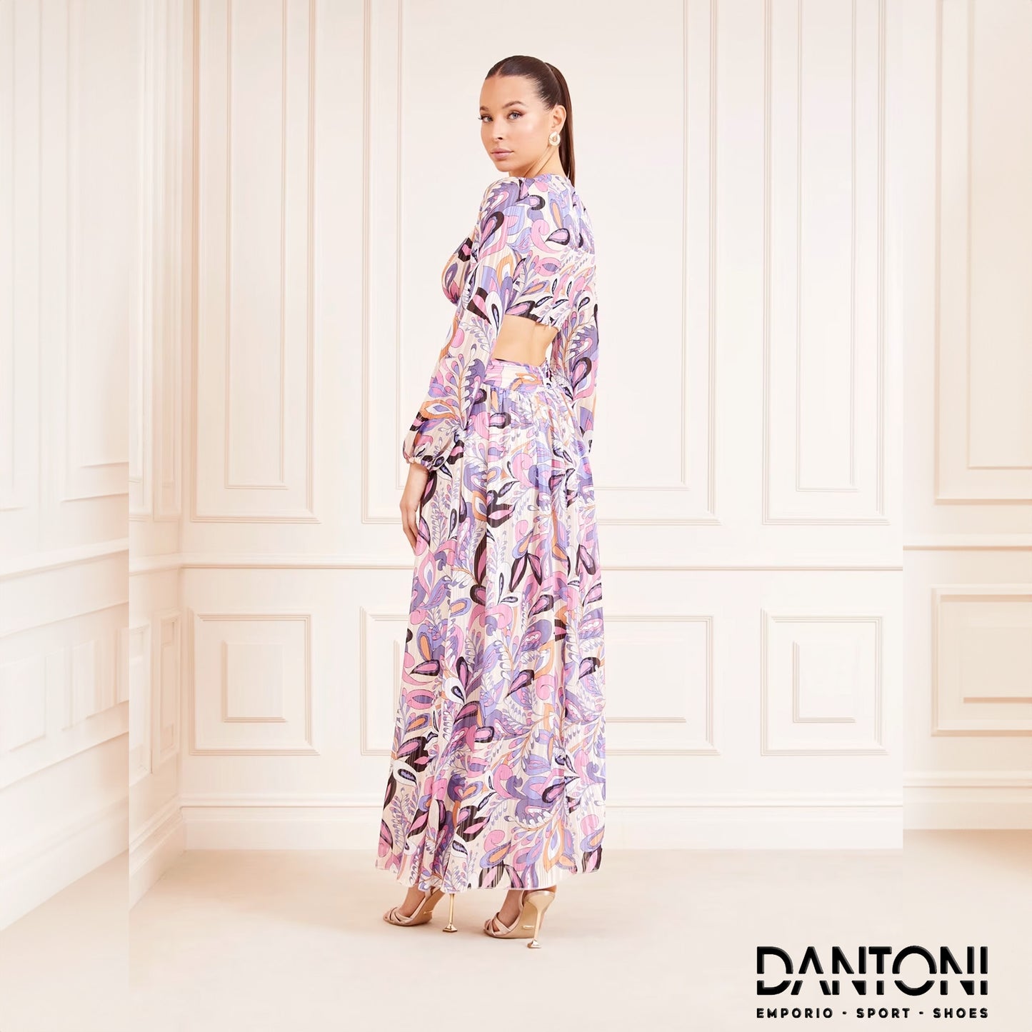 Abito lungo stampa paisley marciano - Dantoni Shop