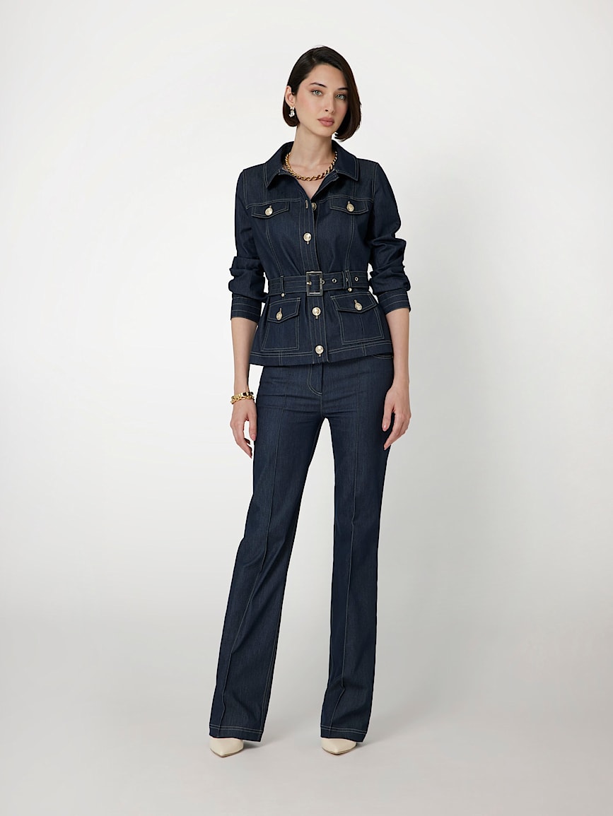 Pantaloni straight effetto jeans marciano