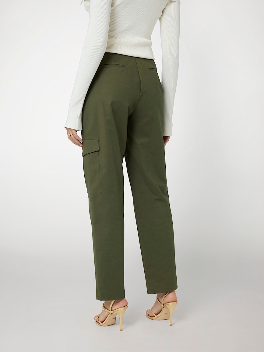 Pantaloni cargo a vita media marciano