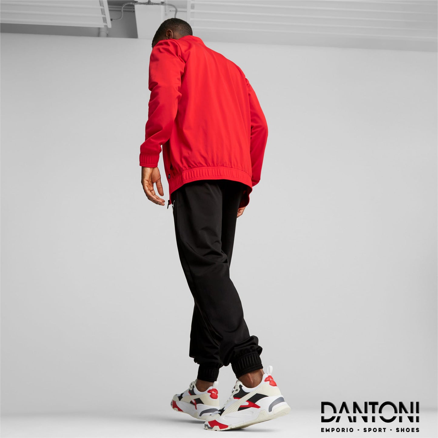 Tuta in poliestere da uomo - Rosso - Dantoni Shop
