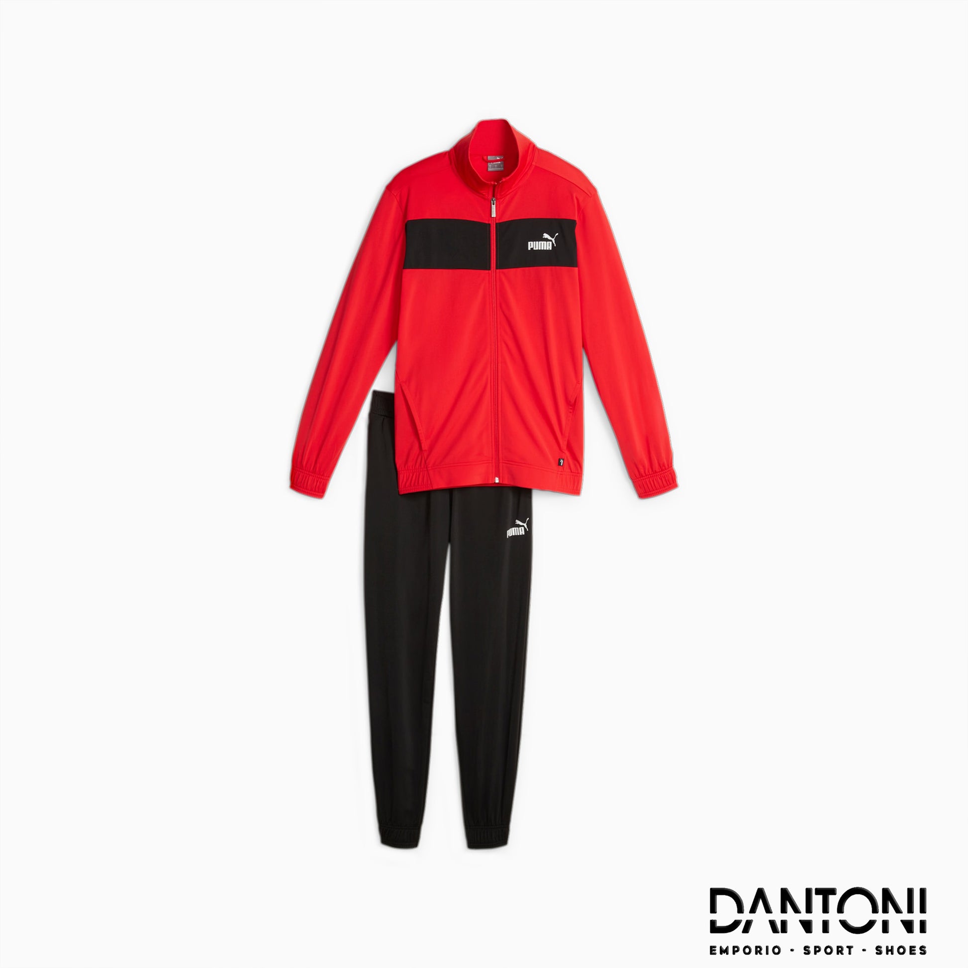 Tuta in poliestere da uomo - Rosso - Dantoni Shop