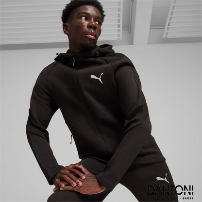Felpa con zip integrale e cappuccio EVOSTRIPE da uomo - Dantoni Shop
