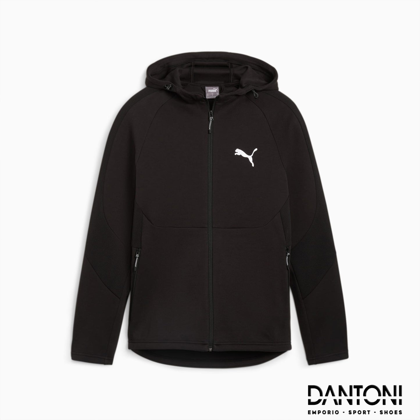 Felpa con zip integrale e cappuccio EVOSTRIPE da uomo - Dantoni Shop