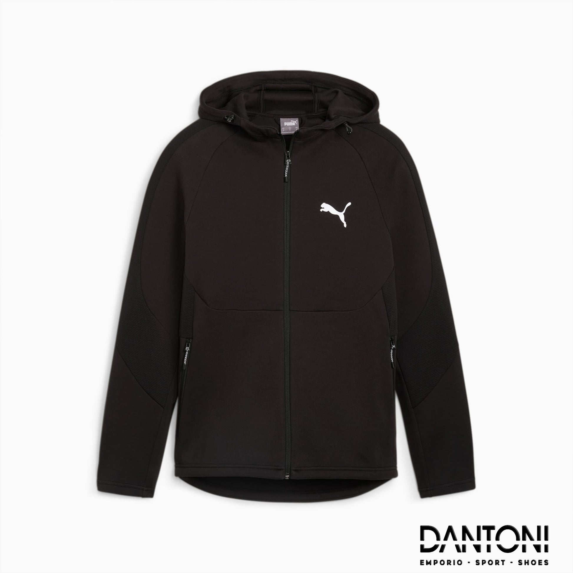 Felpa con zip integrale e cappuccio EVOSTRIPE da uomo - Dantoni Shop