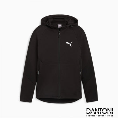 Felpa con zip integrale e cappuccio EVOSTRIPE da uomo - Dantoni Shop