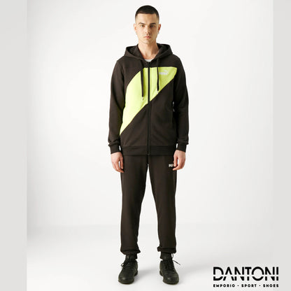 Power Tracksuit black and neon yellow - Dantoni Shop
