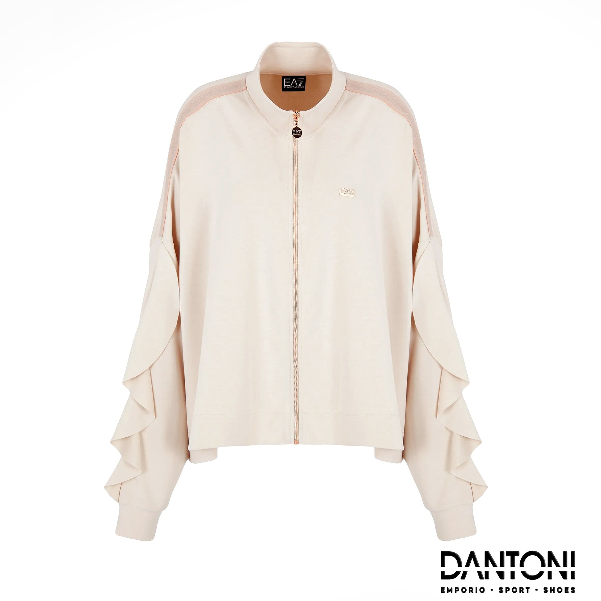 Felpa con zip Precious in misto modal stretch - Dantoni Shop