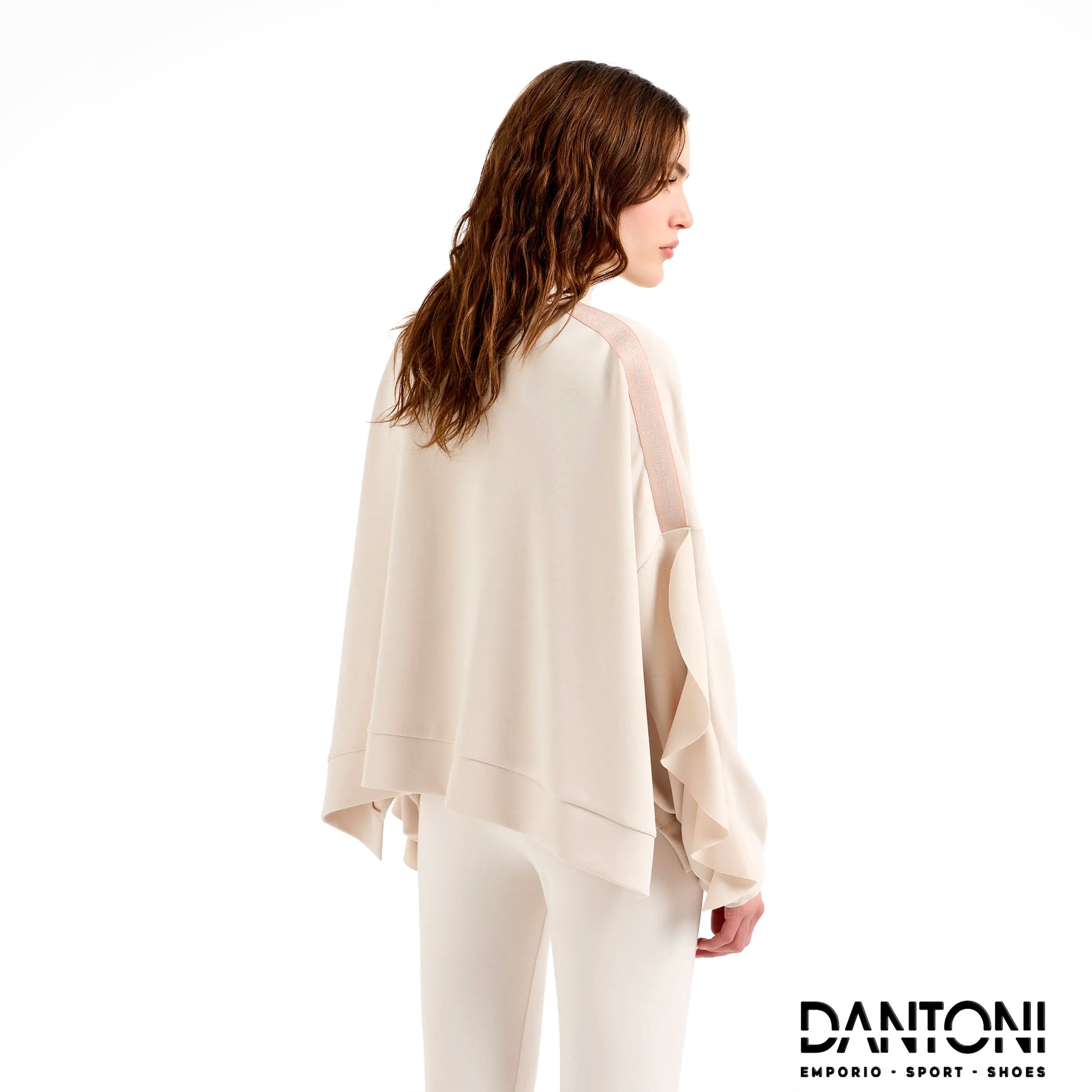 Felpa con zip Precious in misto modal stretch - Dantoni Shop