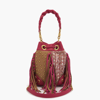 BORSA LA CARRIE LEGACY MULTI FUCSIA BUCKET BAG - Dantoni Shop