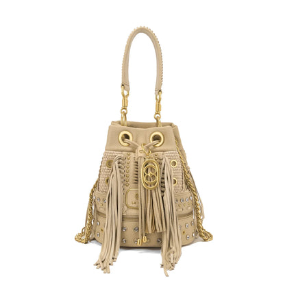 BORSA LA CARRIE A SECCHIELLO FICUS NATURAL - Dantoni Shop