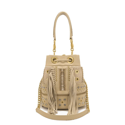 BORSA LA CARRIE A SECCHIELLO FICUS NATURAL - Dantoni Shop