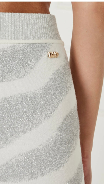 Liu-jo gonna bianco/argento