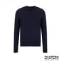 Maglione girocollo in cotone e cashmere