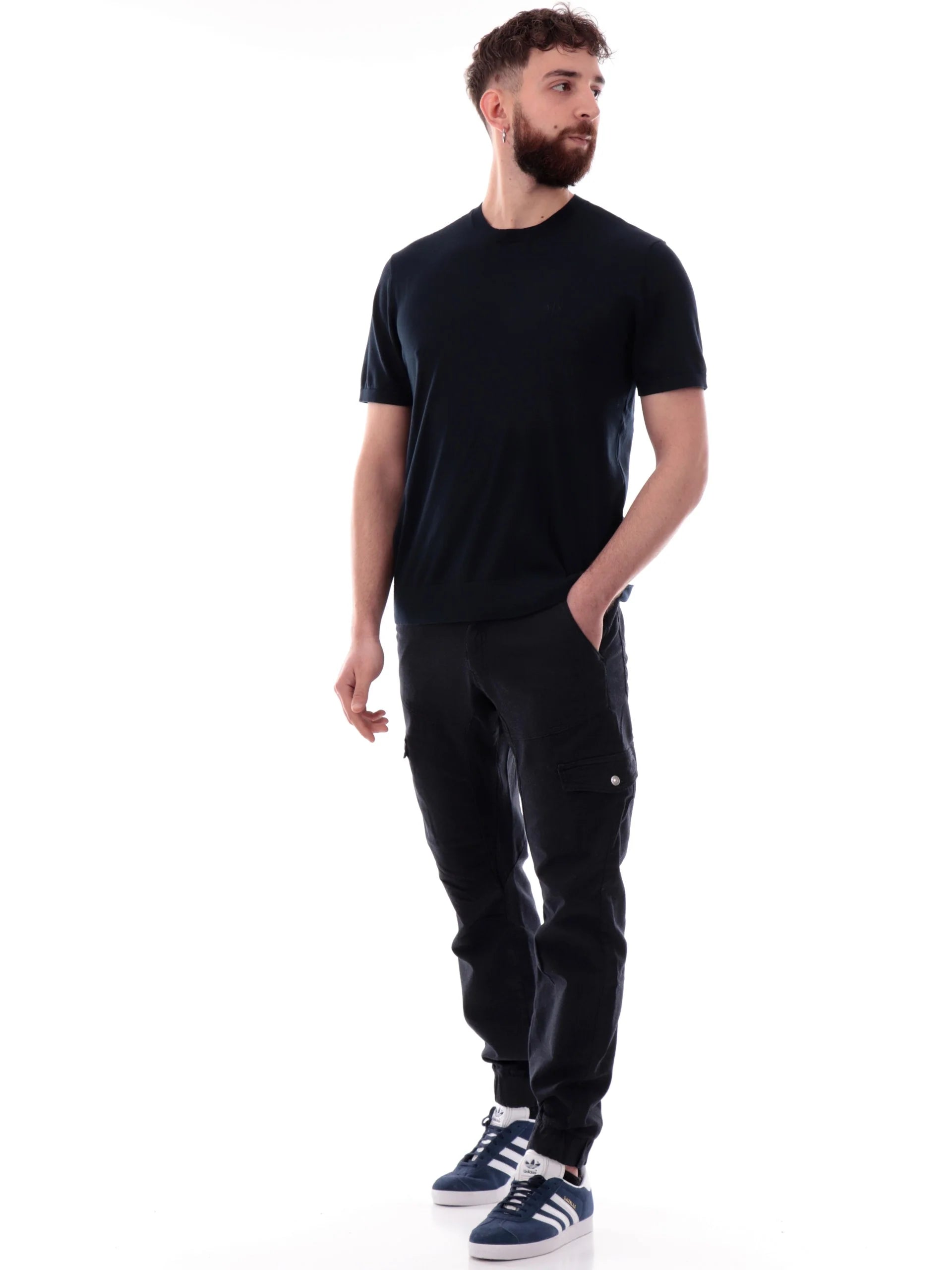 MAGLIA ARMANI EXCHANGE BLU - Dantoni Shop