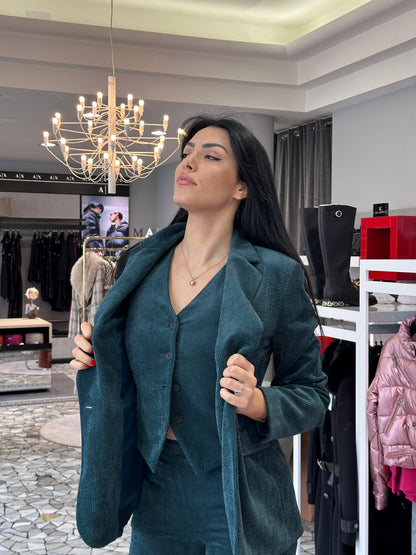 GILET VERDE - VERONICA MODA