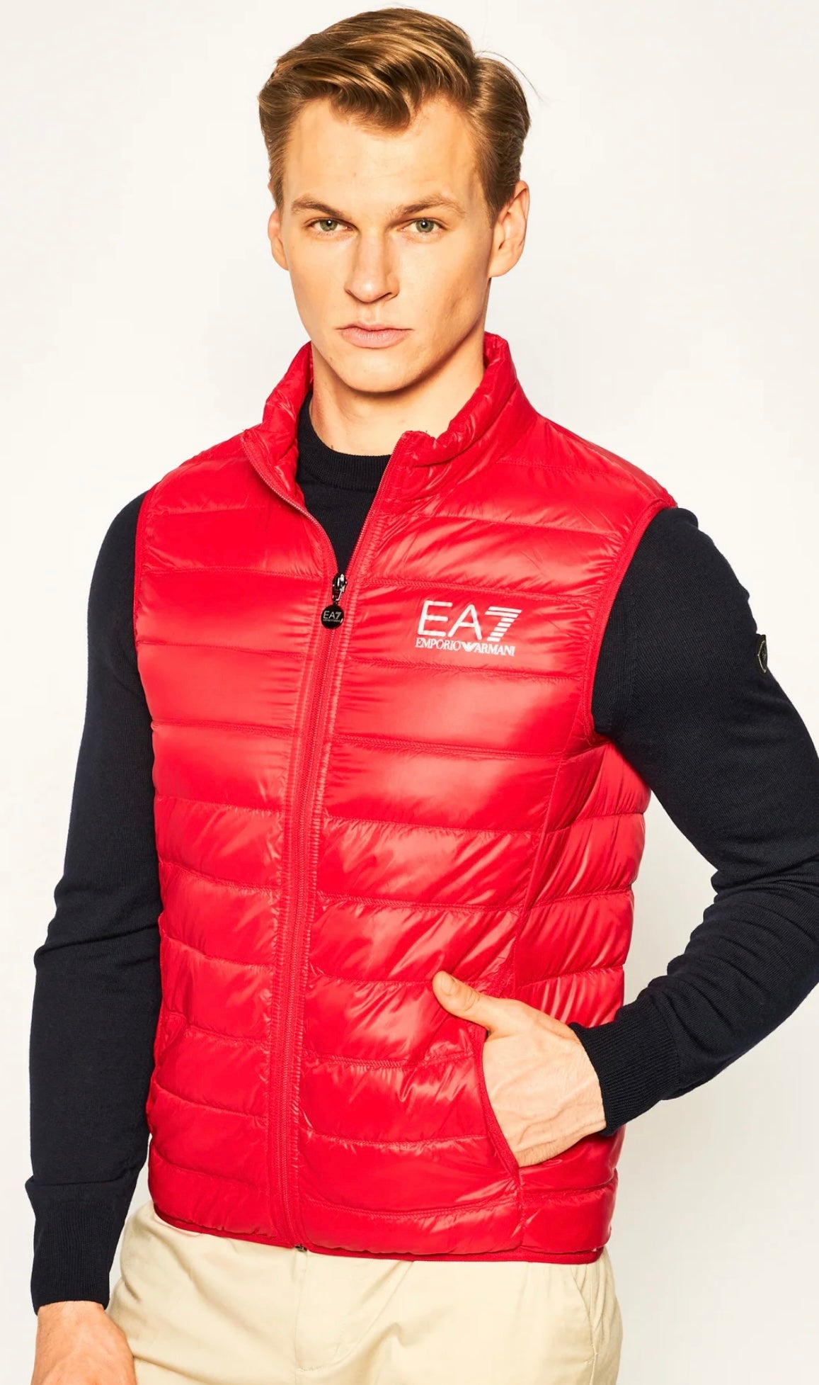 EA7 SMANICATO ROSSO UOMO