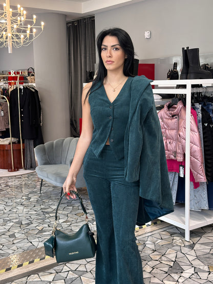 GILET VERDE - VERONICA MODA