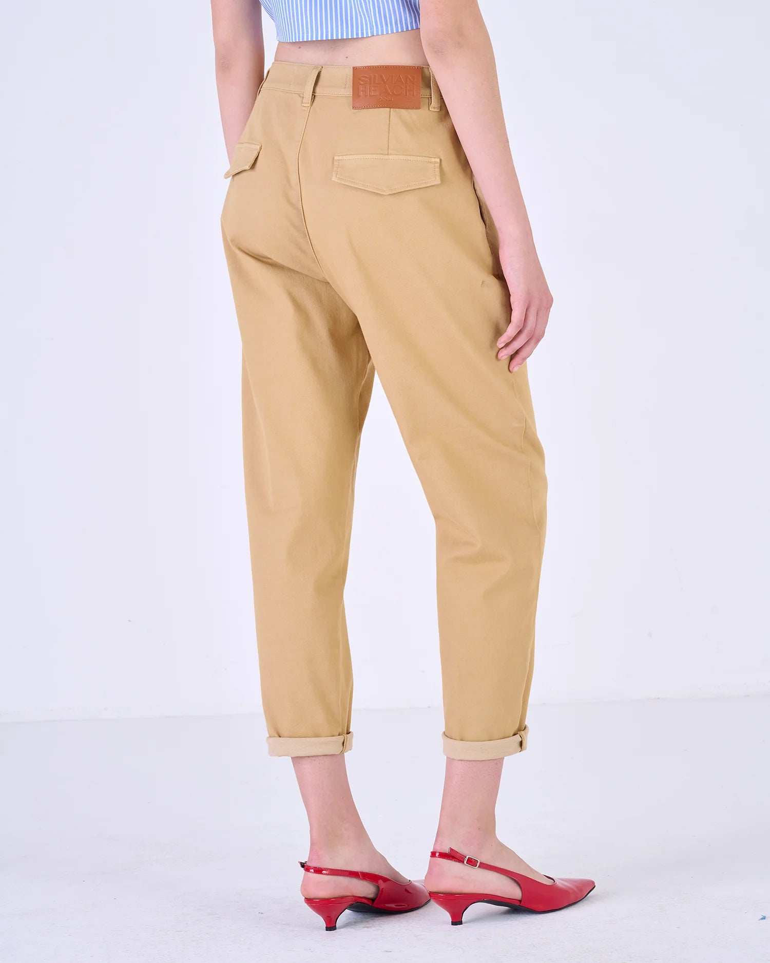 Cigarette jeans with pleats - Dantoni Shop
