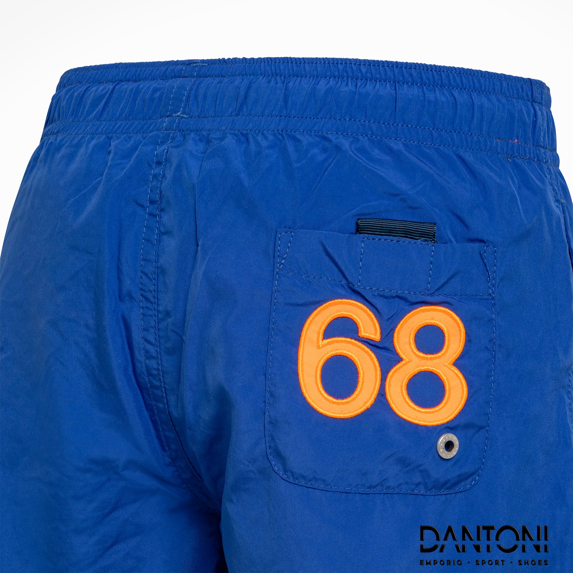 BOY'S SWIM PANT WITH LOGO FLUO ROYAL - Dantoni Shop