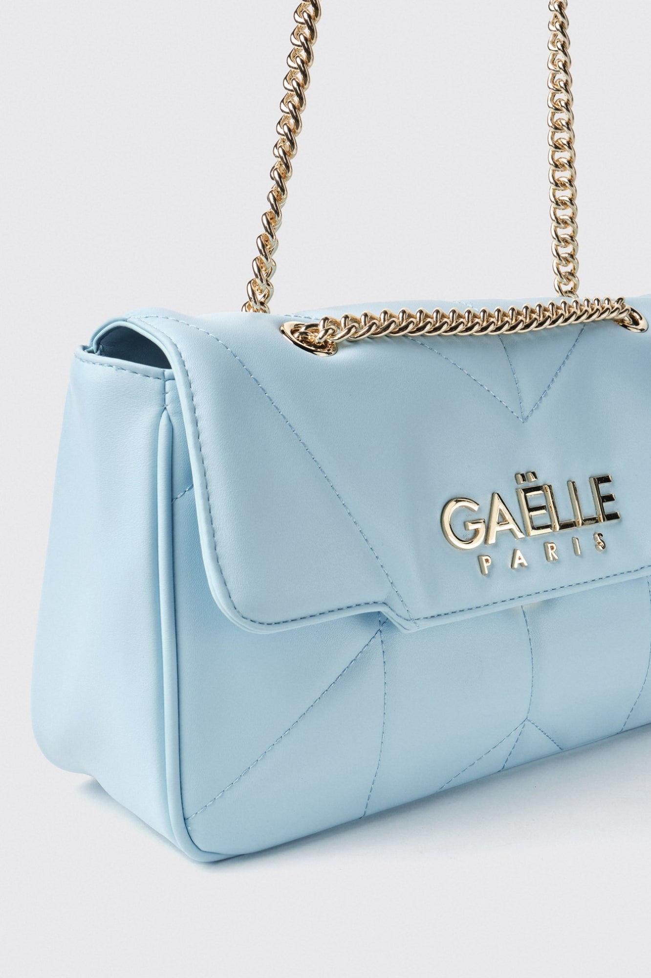 BORSA GAELLE PARIGI MAXI TRACOLLA CON MATELASSE E LOGO IN METALLO