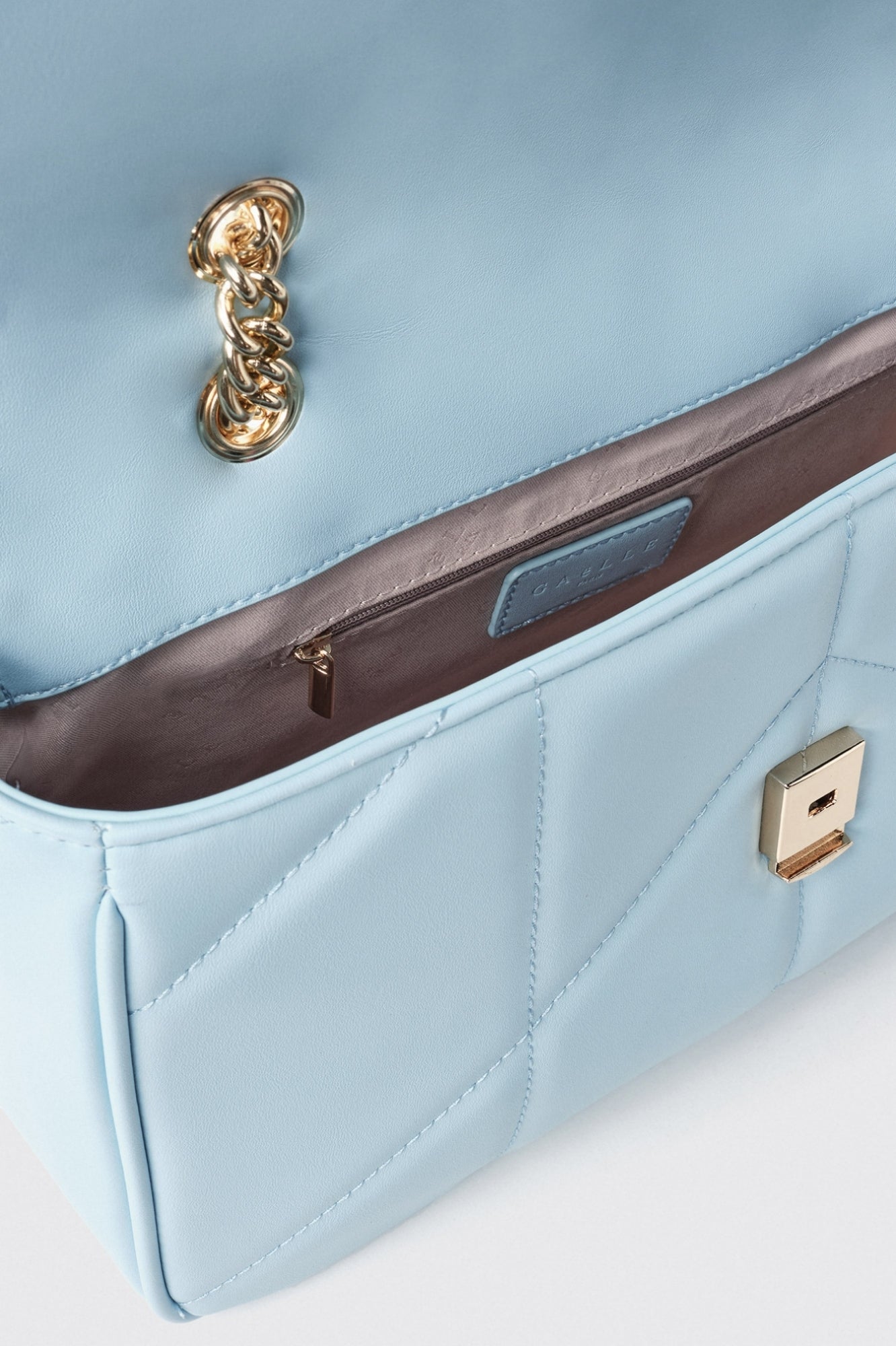 BORSA GAELLE PARIGI MAXI TRACOLLA CON MATELASSE E LOGO IN METALLO