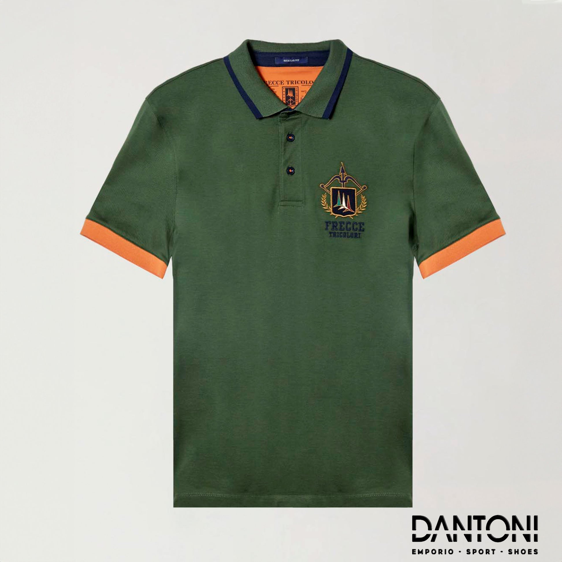Polo in piqué con sottocollo jacquard - Dantoni Shop
