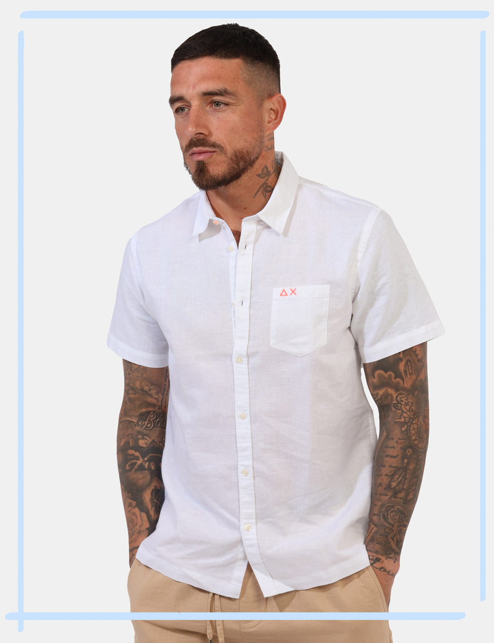 CAMICIA SUN68SPORT BIANCO
